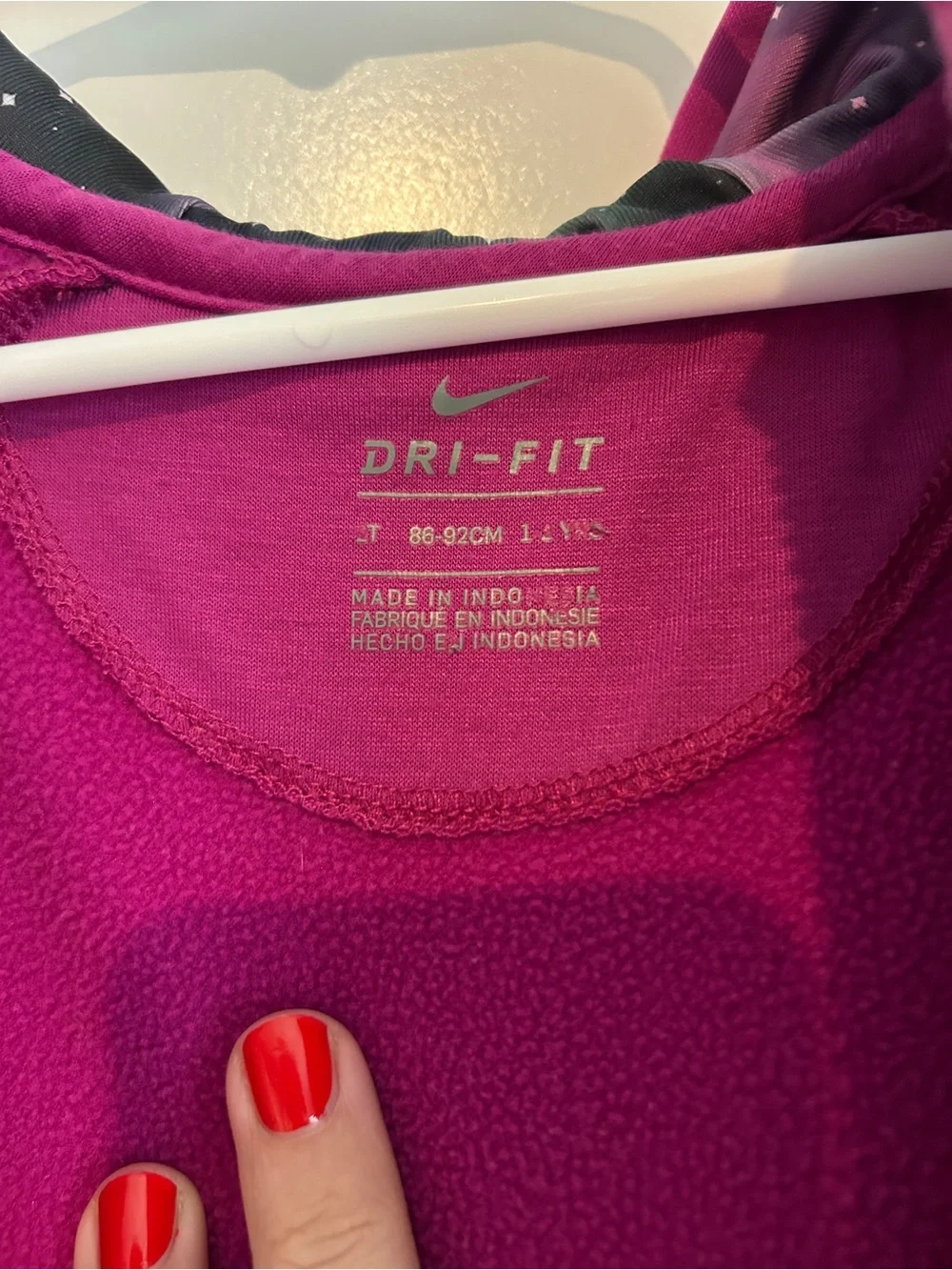 Nike Toddler Magenta Full-Zip Hooded Sweatshirt with White Swoosh